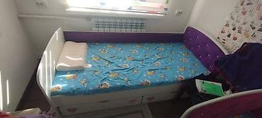 односпальная: Детская односпальная кровать, Б/у, Для девочки, С матрасом — 2