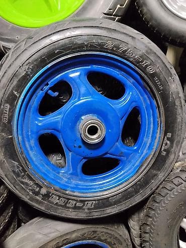 Колесо для мопеда/скутера в сборе. Характеристики: - Диаметр обода