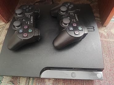 Игровая консоль Sony PlayStation 3 Slim с двумя беспроводными