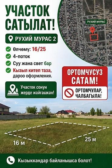 кара ой участок: 4 соток, Для строительства, Красная книга — 2
