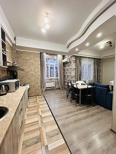 Недвижимость: 2 комнаты, 52 м², Элитка, Ала-Арча ТРЦ Элитка, 9 этаж, Евроремонт — 1