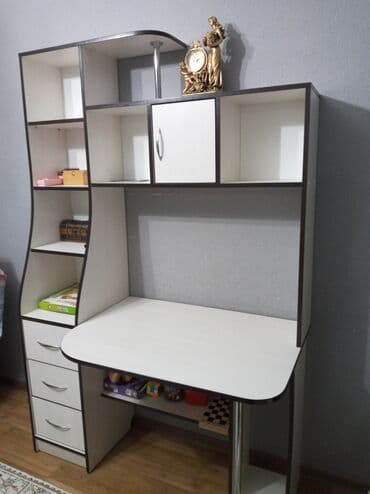 рабочий стол белый купить: Компьютерный стол Состояние 9 из 10 Белое дерево цвет грамотный — 2