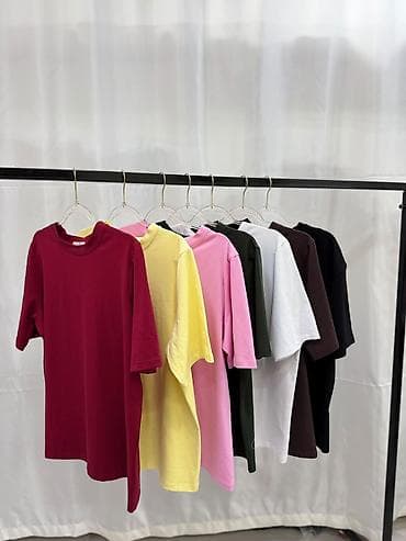 оверсайз футболки мужские бишкек: Футболка, Оверсайз, Made in KG, Трикотаж, Новый, S — 1