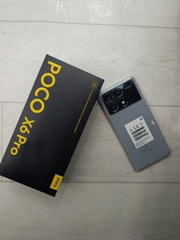 Аудиотехника: Poco X6 Pro 5G, Колдонулган, 256 ГБ, түсү - Боз, 2 SIM — 1