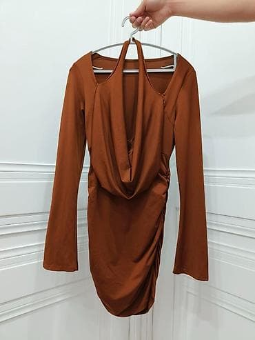 armani code: Вечернее платье, Коктейльное, Короткая модель, Трикотаж, С рукавами, S — 1