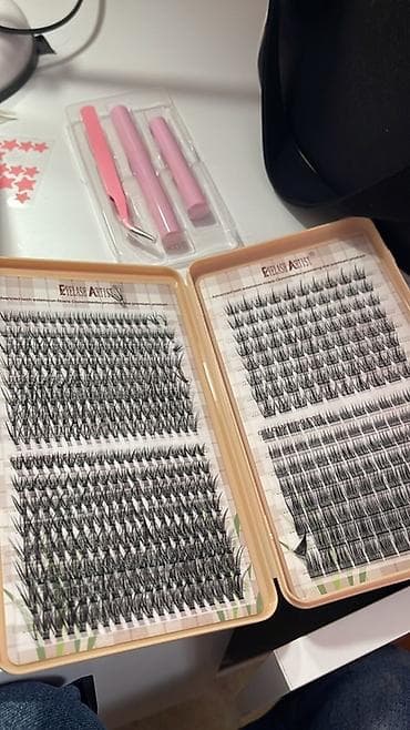 ресницы накладные: Набор для наращивания ресниц Eyelash Artist Состав: - 2 большие — 1