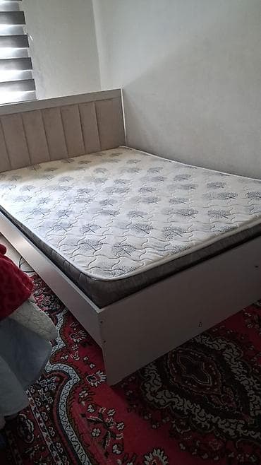 160: Двуспальная кровать, С матрасом, длина - 200 см — 1