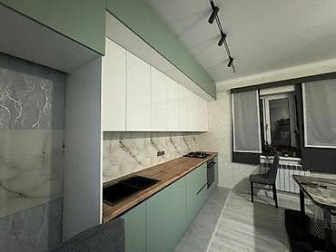 напольная: Кухонный гарнитур в современном минималистичном стиле - Прямая — 2