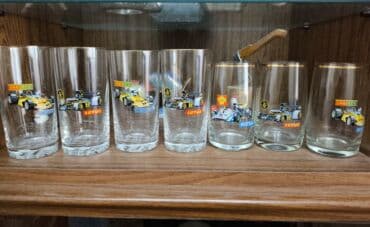 %D0%B0%D0%BD%D1%82%D0%B8%D0%BA%D0%B2%D0%B0%D1%80%D0%B8%D0%B0%D1%82 %D0%B8 %D0%B2%D0%B8%D0%BD%D1%82%D0%B0%D0%B6: Стаканы с машинками 7 штук Богемия чешское стекло 700 сом Набор — 1