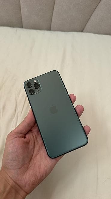 iphone 6 plus: IPhone 11 Pro Max, Б/у, 256 ГБ, Зеленый, Защитное стекло, Чехол, 85 % — 1