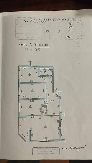 3 комнаты, 97 м², Элитка, 8 этаж, Старый ремонт