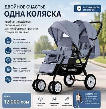 Коляска, Другой бренд, цвет - Черный, Новый, Бесплатная доставка, Платная доставка