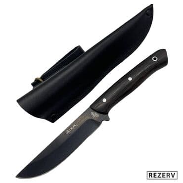 прибор ночного видения для охоты бу: Нож "Вожак У" охотничий, сталь У8, клинок цельный, ножны кожа — 7