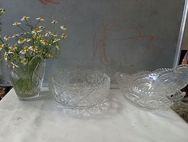 таблетки для посудомоечной машины: Набор советского хрусталя/прессованного стекла Состав по фото: - — 3