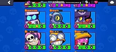 детские игры: Игровой аккаунт Brawl Stars Характеристики: - Трофеи: 25 553 - Камни — 4