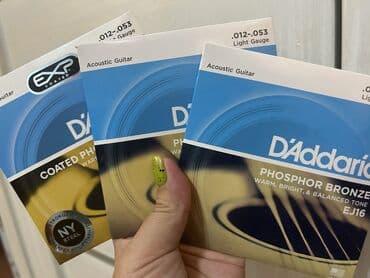 шнур для электрогитары: Струны dadario 012-053 . Фосфорбронзовые — 1