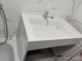 кухонный раковины: Ванна үчүн раковина, Материалы: Жасалма таш — 22