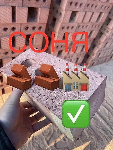 кирпич кызыл: Пустотелый, дырчатый, Жженый кирпич, Полублок, 250×120×90 — 1