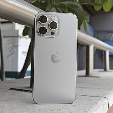 IPhone 15 Pro, 512 ГБ, Natural Titanium, Защитное стекло, Коробка, Чехол, 90 %