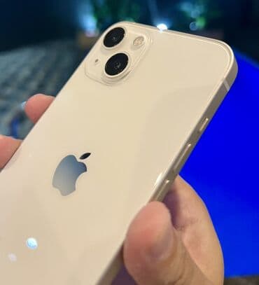айфон колдонулган: IPhone 13, Колдонулган, 128 ГБ, Старлайт, Каптама, Коргоочу айнек, 84 % — 7