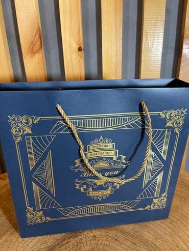 букет из курута: Подарочный набор Синий • Коробка, Сумка • Мёд в баночках - 2 шт • — 4