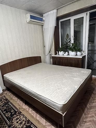 Спальный гарнитур, Б/у, Двуспальная кровать, Самовывоз, цвет - Коричневый at lalafo.kg Спальный гарнитур, Б/у, Двуспальная кровать, Самовывоз, цвет - Коричневый