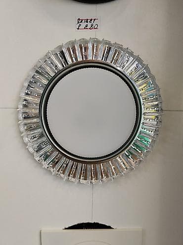 led matrix panel: Круглый потолочный светильник с декоративным хрусталём - Тип — 1