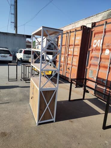 хлебный стеллаж: Стеллаж с шкафом
Стеллаж подойдёт для магазина и для дома и офисов — 17