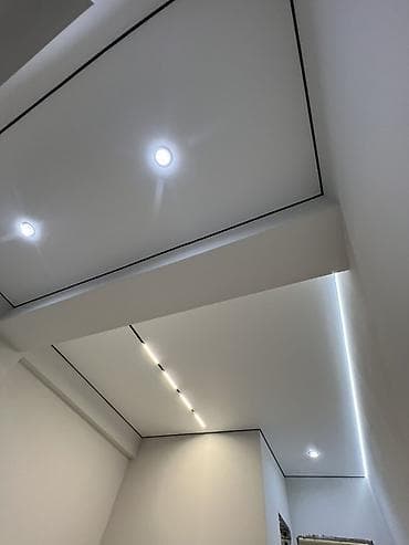 натяжные потолки матовый: Натяжные потолки с теневым профилем и интегрированным освещением - — 1