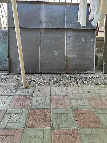 Распашные ворота: Металлические створки ворот с калиткой (комплект). Демонтирован — 1