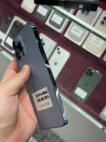 13 iphone pro: IPhone 13 Pro Max, Б/у, 128 ГБ, Sierra Blue, Защитное стекло, Чехол, Кабель, В рассрочку, 92 % — 3