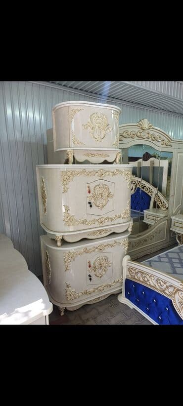 обувные шкафы и вешалки для верхней одежды: Гарнитур для зала, Новый, МДФ, Бесплатная доставка, цвет - Золотой — 10