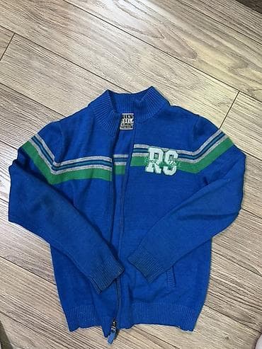 rey ben: Детский трикотажный кардиган на молнии 8-10 лет. - Цвет: насыщенный — 1