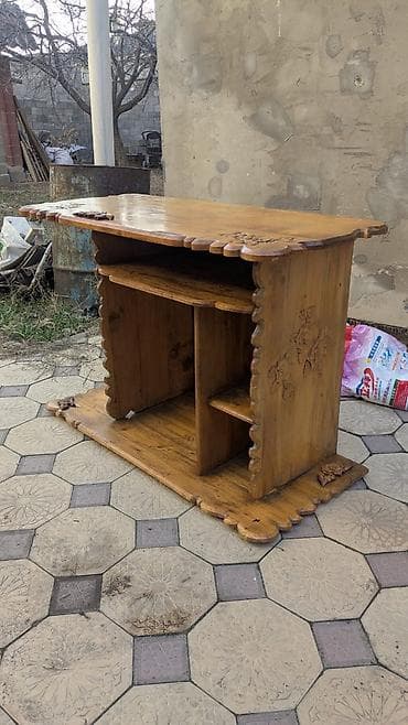 Тумба и подставка для телевизора, Б/у, Напольная, Дерево, цвет - Коричневый