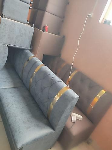 кормящий стол: Кухонный мягкий уголок, Дерево, цвет - Серый — 8