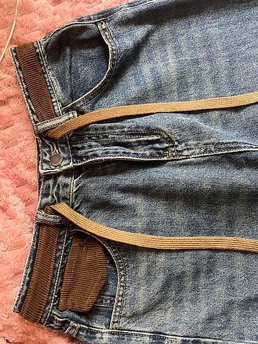 джинсы с вышивкой: Джинсы, Трубы, Китай, Средняя талия, Стрейч, С вышивкой, L — 4