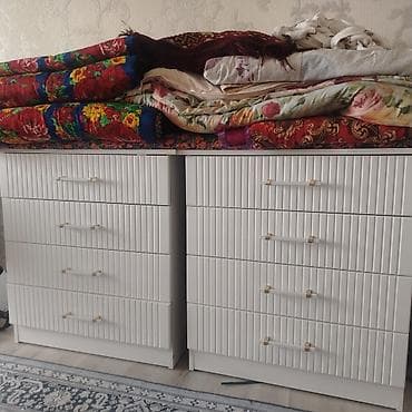 Комод для одежды, Новый, Без зеркала, ЛДСП, цвет - Белый