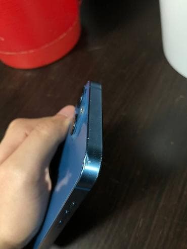 Техника и электроника: IPhone 13, Б/у, 128 ГБ, Синий, Защитное стекло, Чехол, Коробка, 84 % — 2