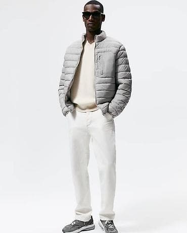 Курткалар: Эркектердин курткасы, M, Zara, Жаңы, түсү - Боз, Өзү алып кетүү — 1