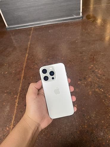 Техника и электроника: IPhone 15 Pro, Б/у, 128 ГБ, Natural Titanium, Зарядное устройство, Чехол, 86 % — 1