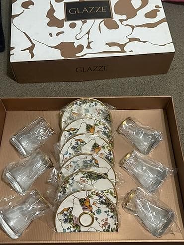 для набора: Набор чайных стаканов с блюдцами GLAZZE - Бренд: GLAZZE - Модель — 1