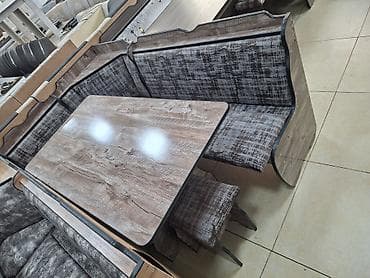 small table: Кухонный стол и стул, Новый, Бесплатная доставка, цвет - Бежевый — 9