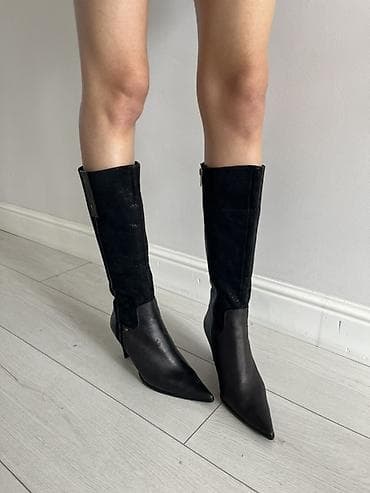 ковбойские сапоги женские купить: Женские сапоги-ботфореты до середины икры в стиле «каубойские» с — 1