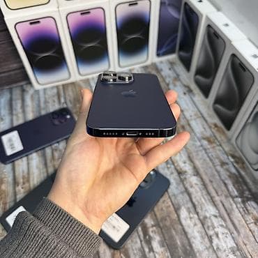 iphone 14 pro 256: IPhone 14 Pro, Б/у, 128 ГБ, Deep Purple, Зарядное устройство, Защитное стекло, Чехол, В рассрочку, 93 % — 4
