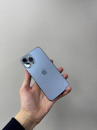 iphone red 7: IPhone 13 Pro Max, Б/у, 128 ГБ, Голубой, Защитное стекло, Чехол, 80 % — 6