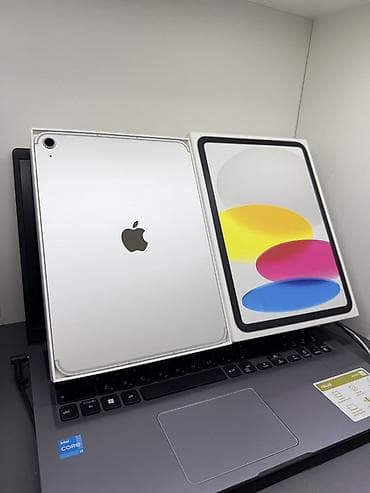 tab s: Планшет, Apple, память 128 ГБ, 10" - 11", 4G (LTE), Б/у, Классический цвет - Серебристый — 1