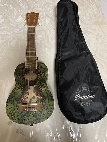 продам гитару: Укулеле Bamboo с чехлом. - Тип: сопрано (компактный размер, 12 ладов — 1