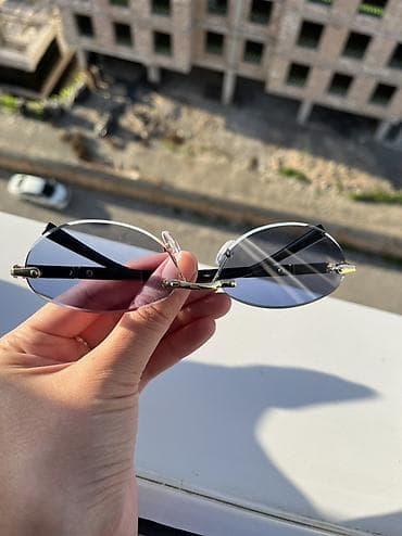 очки компьютерные: Солнечные очки в ретро-овальной форме. - Оправа: пластик под — 9