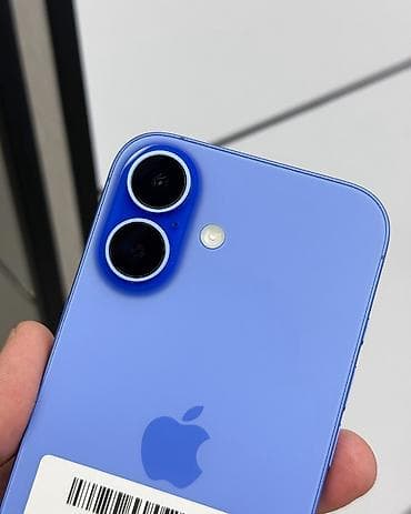 iphone 5a: IPhone 16, Б/у, 128 ГБ, Синий, Защитное стекло, Чехол, Коробка, В рассрочку, 93 % — 4