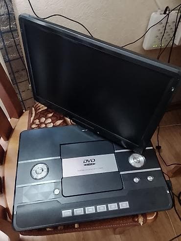 Портативный DVD-плеер с большим поворотным TFT-LCD экраном 16" (формат